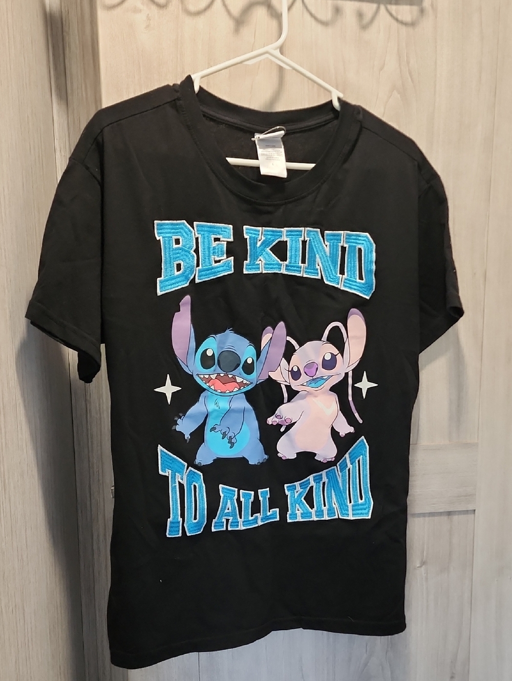 Disney Black 'Be Kind To All Kind' Stitch & Angel Graphic Tee